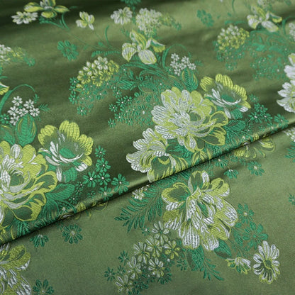Tissu brocart chinois pivoine : Tissu pour kimono de cosplay Cheongsam Qipao