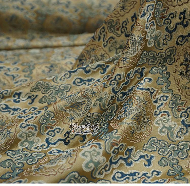 Dragon Cloud Jacquard Brocade Fabric ��� Rayon Blend" Wide