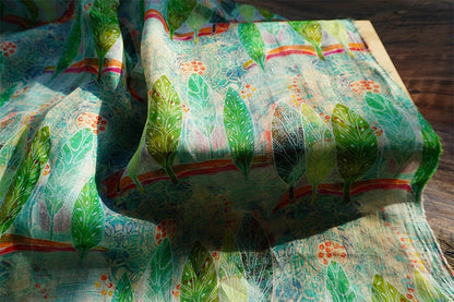 Ramie Fabric: African Tropical Print, Soft Home Textile