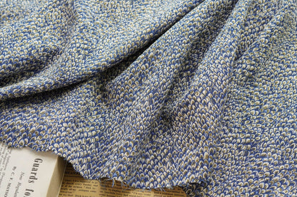 Metallic Damask Jacquard Fabric: 3D Fish Scale Texture, 53" Wide