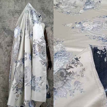 Flower Jacquard Brocade Fabric ��� Money Tree Pattern Upholstery & Clothing Material, sell by the met"Wide
