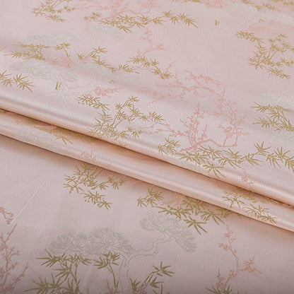Pine & Bamboo Brocade Fabric: 59"W Rayon Blend, Cheongsam Costume