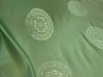 Tissu brocart de soie : style mongol-tibétain, largeur 75 cm, tissu cheongsam en rayonne