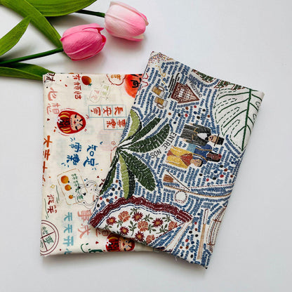 1960s Cartoon Print Cotton Fabric: Sewing, Quilting, Costume - 59"W