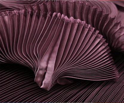 Pleated Organza Fabric: Soft Yarn, Stiff Texture, 59" Wide