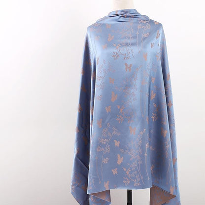 Two-Tone Jacquard Satin Fabric: 59"W Digital Print Rayon Blend