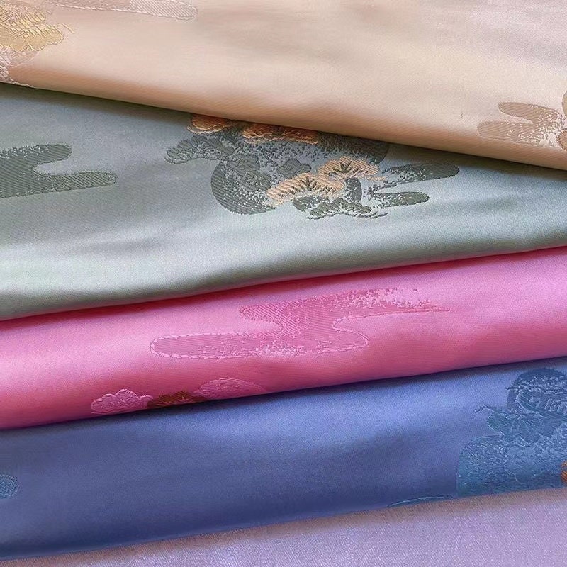 Nishijin Ori Rayon Fabric: Lucky Cloud Jacquard Brocade (59" Wide)
