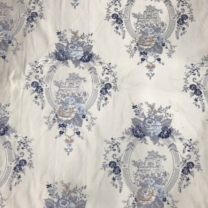 Metallic Damask Satin Fabric: 3D Texture Jacquard, 56"W Palace Style