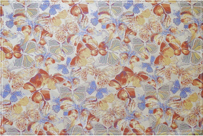 Tissu jacquard papillon : mélange acrylique et polyester texturé 3D (57 po de largeur)