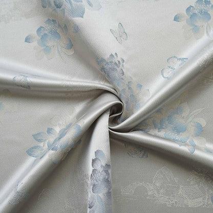 Tissu brocart à motifs floraux papillons ��� Jacquard chinois, ameublement &