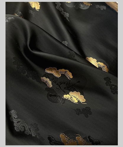Nishijin Brocade Fabric: Japanese Weaving with Gold Thread (29.5"/59" Width)