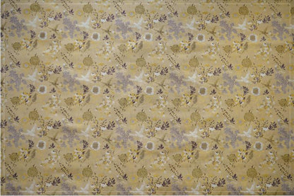 Bird Flower Jacquard Fabric: Bright Color Upholstery, Costume, Decor (60")