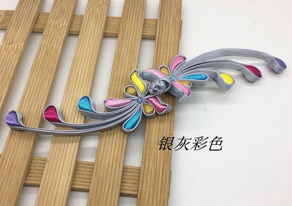 Grandes attaches de couture, nœuds décoratifs en queue de phénix, bouton brandebourg de cheongsam