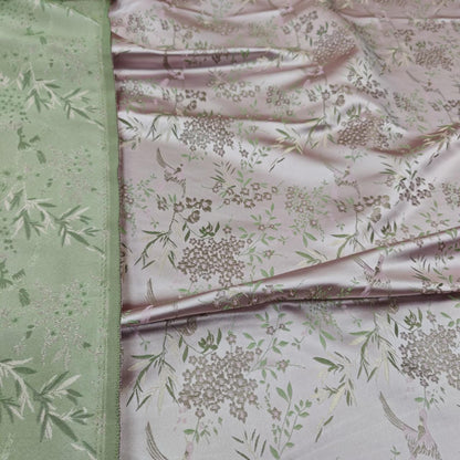 Tissu jacquard brocart Nightingale : style chinois pour la confection de vêtements et la décoration intérieure, largeur 150 cm