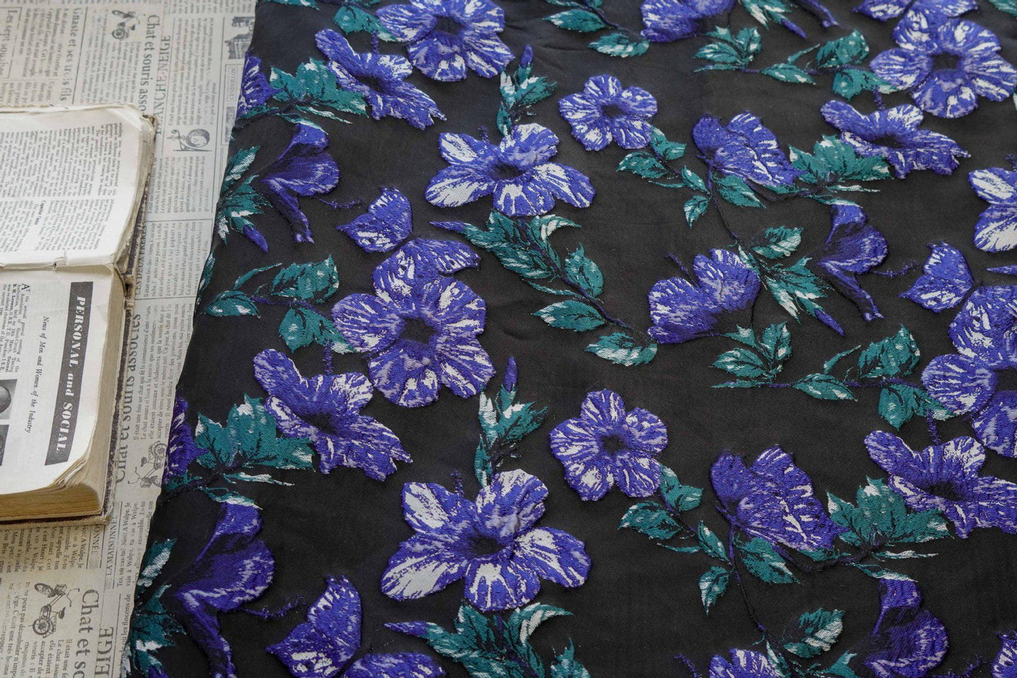 Gold Thread Jacquard Woven Fabric: 3D Floral Embossed Upholstery, Costume, Sewing - 55"W