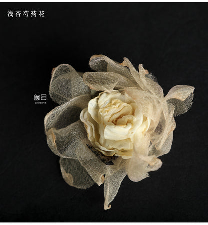 Handmade Organza Flower: 3D Wedding Dress Accessory