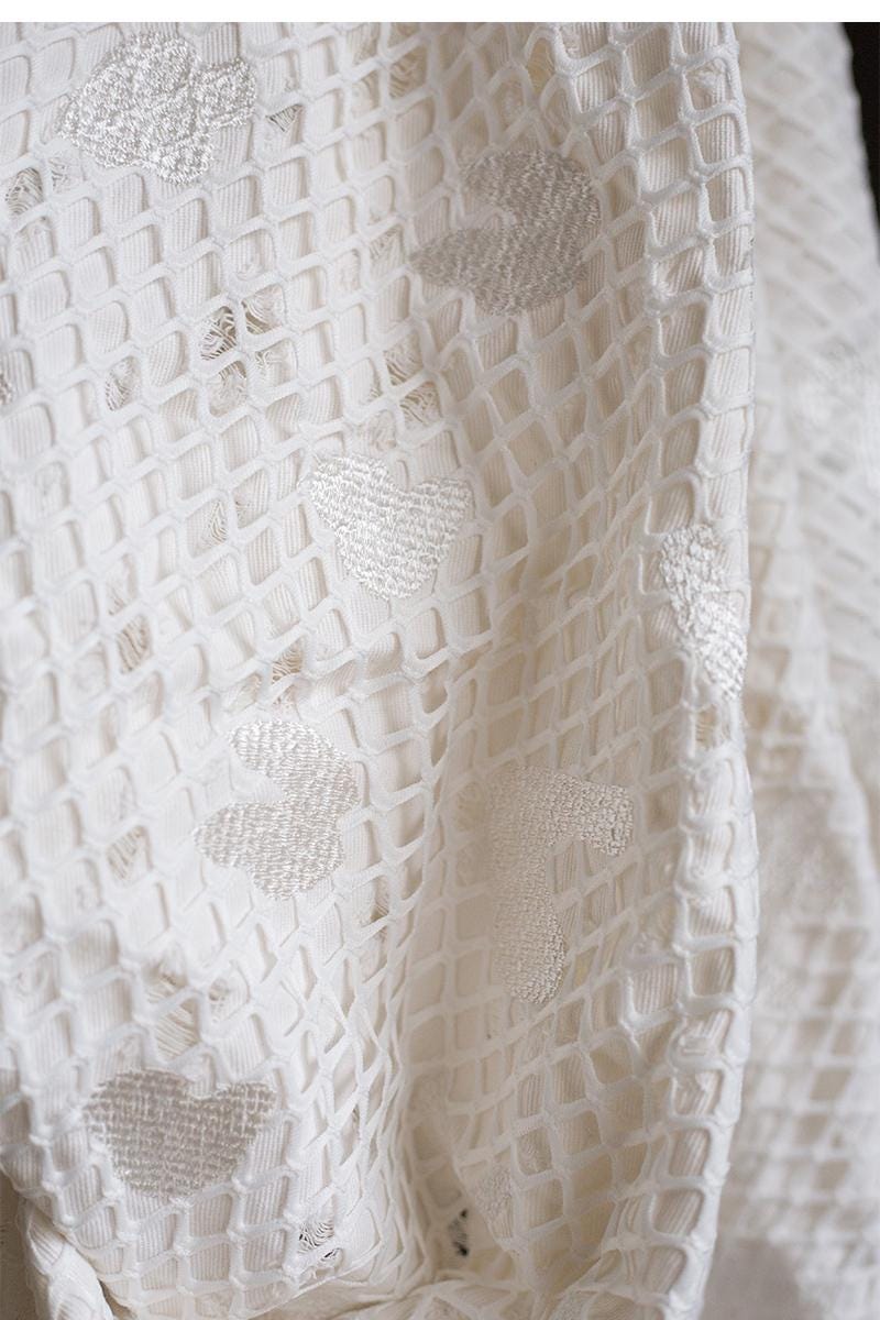 Embroidered Jacquard Denim Fabric: 3D Weave Cotton, Thick Jacket Material
