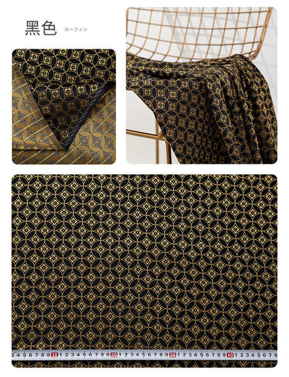 Tissu brocart de soie jacquard : tissu en rayonne de style chinois, largeur 150 cm