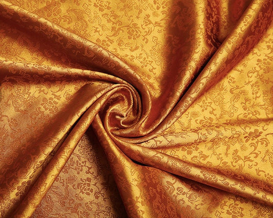 Dragon Jacquard Satin Fabric: 47" Wide Chinese Cosplay Costume Material