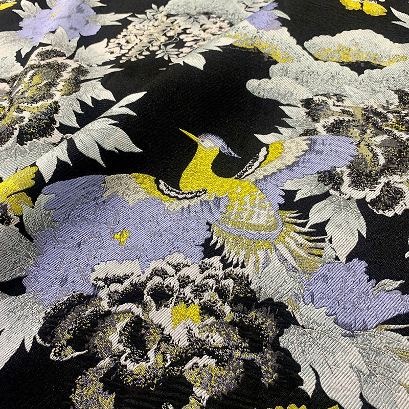 Phoenix Jacquard Fabric: 3D Embossed Upholstery, Costume, Decor - 57"W