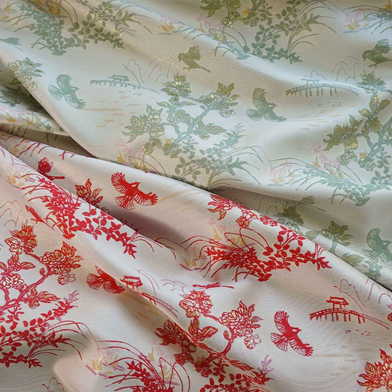 Gold Thread Jacquard Fabric: 3D Upholstery, Costume, Decor - 60"W