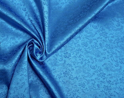 Dragon Jacquard Satin Fabric: 47" Wide Chinese Cosplay Costume Material