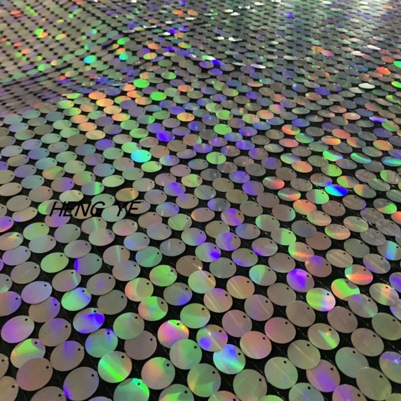 Sequin Fabric Backdrop: 50"W Polyester Party Decor