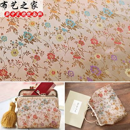 Tissu brocart chinois à motifs floraux : Qipao Cheongsam en nylon de 150 cm de large