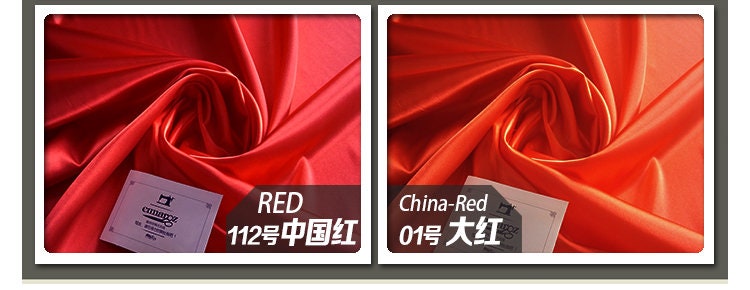 Satin Silk Fabric: 59" Wide, Solid Colors, Dress Craft Fabric