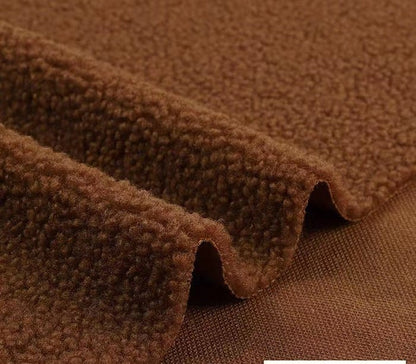 Fuzzy Coral Fleece Fabric: Soft Polyester Knit, 63" Wide - By The Meter