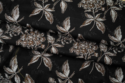 Retro Floral Jacquard Fabric: 49" Wide Polyester Upholstery & Costume DIY