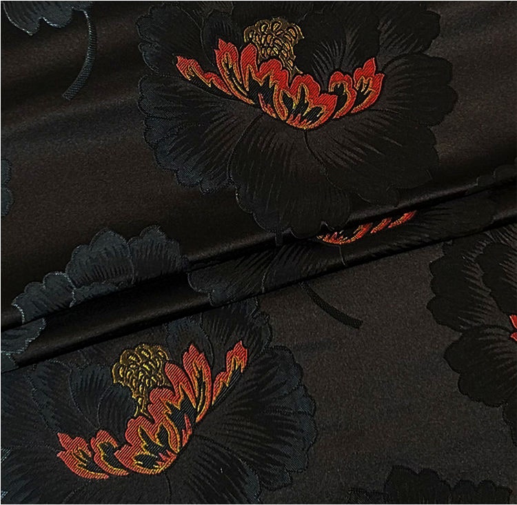 Nylon Peony Brocade Fabric: Upholstery, Dress, Quilting - By The Meter