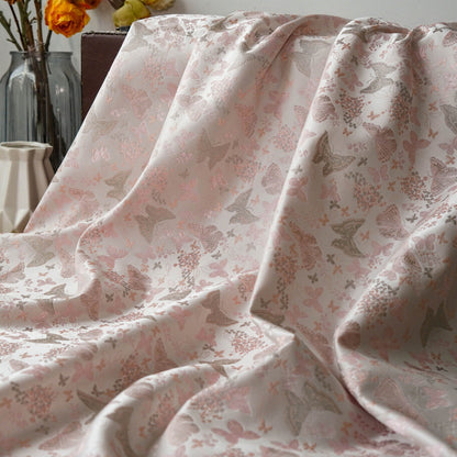 Butterfly Jacquard Fabric: 59"W Polyester Upholstery, Costume, Decor