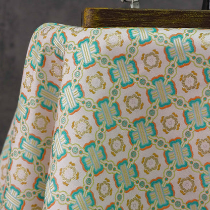 Green Dragon Brocade Fabric: Chinese Cheongsam Dress Material (59"W)