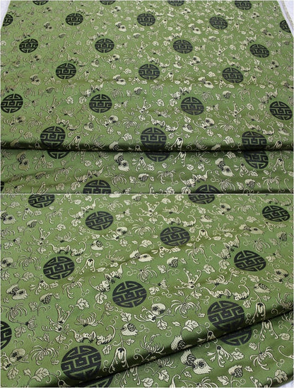 Floral Jacquard Brocade Fabric: Traditional Chinese Style (29.5" Wide)