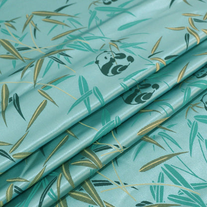 Tissu brocart de bambou Panda : Couture et ameublement de créateur, 150 cm de large
