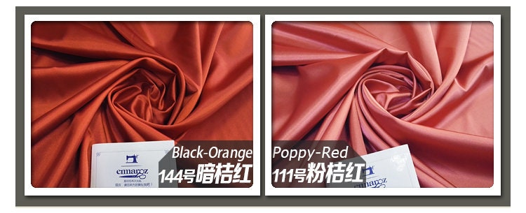 Satin Silk Fabric: 59" Wide, Solid Colors, Dress Craft Fabric