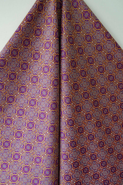 Mongolian Bada Pattern Fabric: 59"W Rayon Upholstery, Costume, Decor