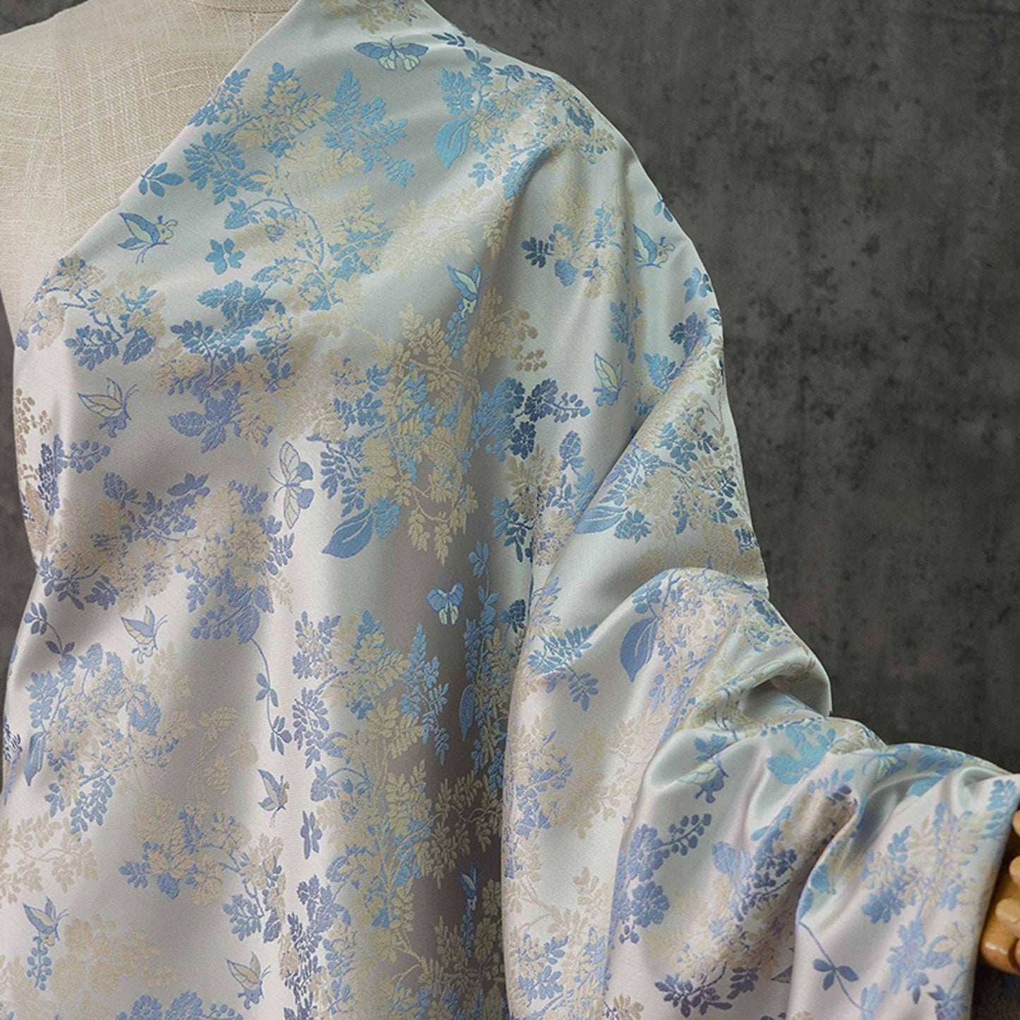 Butterfly Jacquard Fabric: 65"W Polyester Upholstery, Costume, Decor