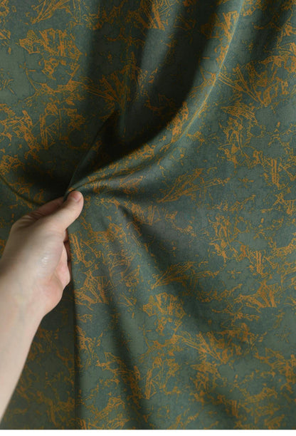 Tissu satin de coton bleu pierre : largeur 140 cm, pour rideaux et ameublement