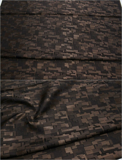 Handmade Silk Brocade Fabric: Fret Pattern Cheongsam Qipao Material