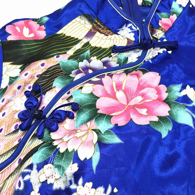 Satin Butterfly Knot Button: Cheongsam Sewing Fastener (Pair)