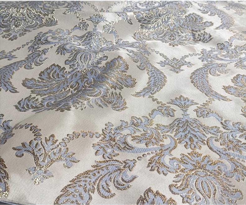 Palace Style Brocade Jacquard Fabric: 59"W Damask Material