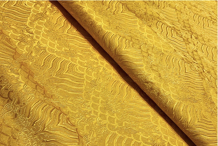 Tissu brocart de soie et rayonne Champagne Wave : 75 cm (29,5 pouces) - Matériel de couture pour vêtements