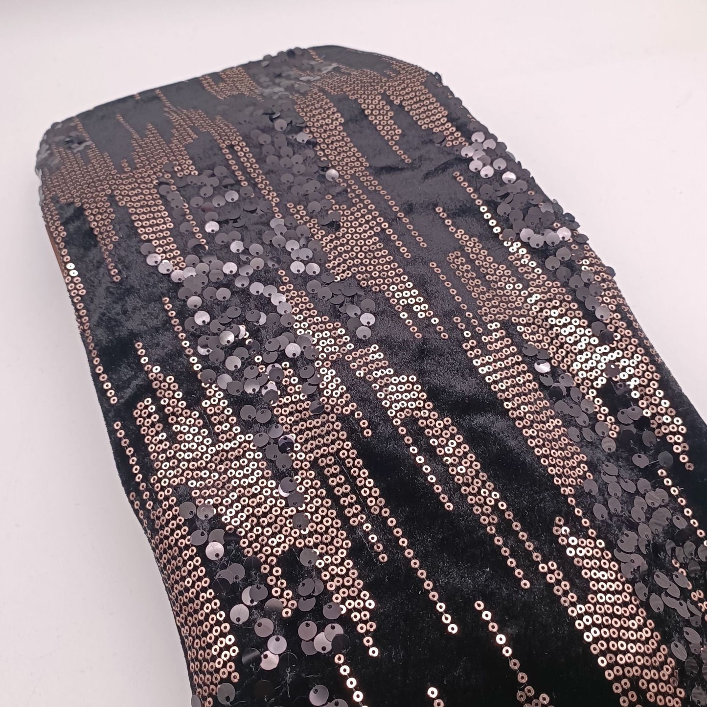 Colorful Sequin Lace Fabric: 49"W Gradient Beaded Mesh, DIY Sewing