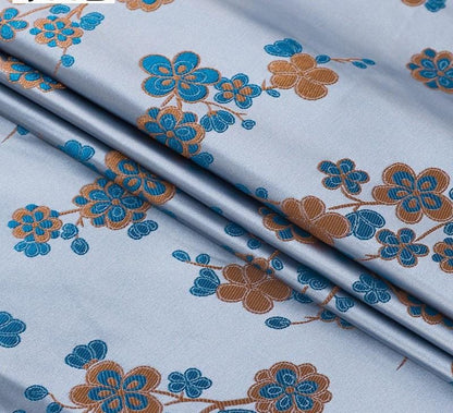 Floral Rayon Jacquard Brocade Fabric - 29.5" Wide