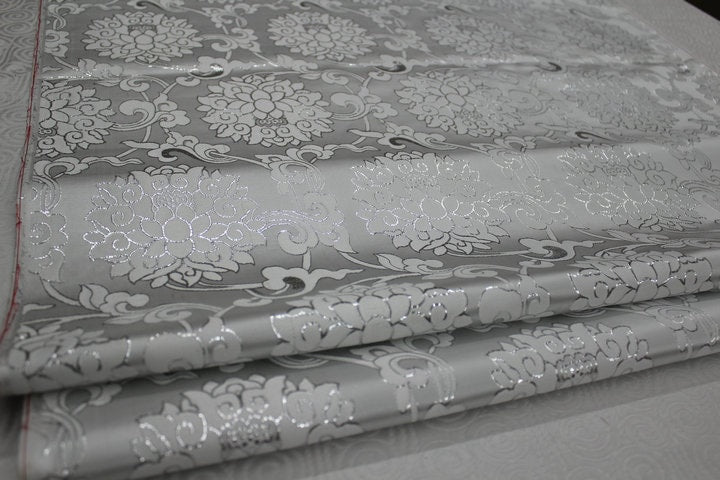 Floral Jacquard Brocade Fabric: Chinese Mongolian Style (29.5" Wide)