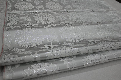 Floral Jacquard Brocade Fabric: Chinese Mongolian Style (29.5" Wide)