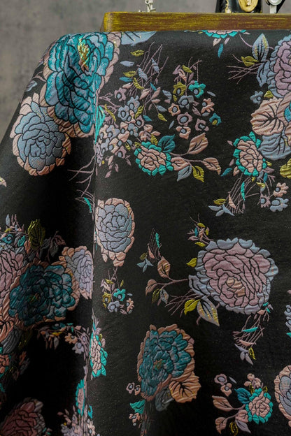 Brocade Jacquard Fabric: Retro Palace Style, Upholstery & Costume - By The Meter
