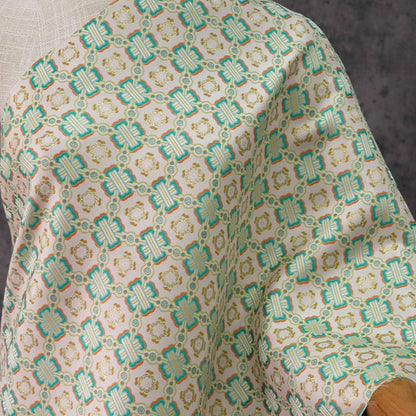 Green Dragon Brocade Fabric: Chinese Cheongsam Dress Material (59"W)